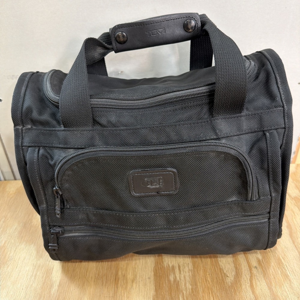 Tumi Small Travel Duffle Bag Black Ballistic Nylon Carry On Made In USA